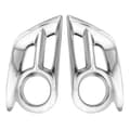Bil tåkelysdeksler Bil ABS kromtilbehør Belagt tåkelysdeksel Trim Limstil for 2011-2013 silver