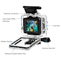 Miniatyrbilde 4 av 4: Kompatibel med GoPro HERO 4K 2024 PULUZ 60m / 196ft Vanntett Beskyttelseshus med Spenne, Basisfeste & Skrue (Transparent)-Perfekt