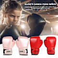 Miniatyrbillede 4 af 7: 2 stk. Boksehandsker til Børn PU Læder Kamphandsker Sandsæk Kickboxing Thai Handsker Professionelle til Børn Børnetræning 03 red M