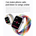 Miniatyrbillede 4 af 7: I7 Pro Max Smartwatch, Bluetooth-enhed, Opkald, pulsmåling, Silent Way, ultralavt strømforbrug i7 Pro max-black