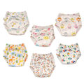Miniatyrbilde 3 av 5: 6-pakning Unisex Bomull Gjenbrukbare Potte Trenings Vanntette Treningsbukser Stil 5 style 5 100