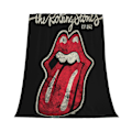 Miniatyrbillede 1 af 5: Rolling Stones Logo Flanelltæppe Kompatibelt med Soveværelsesindretning Sengetæppe -CT554jvrivjh87 60x50in 125x150cm