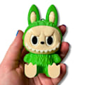 Miniatyrbild 1 av 4: Labubu Pop Mart Monsters Spännande Bordsfigur Leksak Grön M Green m
