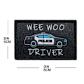 Miniatyrbilde 4 av 4: Wee Woo Driver Patch - Politibil, ambulansepersonell eller brannbilfører - Morsom 2\"x3\" avtakbar patch med borrelås ambulance EMT