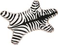 Zebra Striped Jewelry Box Ceramic Dish Plates Gilded 5.9\", Black
