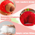 Miniatyrbillede 3 af 8: Capybara Plyslegetøj, Karpe Simulationslegetøj, Jordbær Capybara Plys, Realistisk Plys Capybara, Jordbær Sød Plys Karpe, Capybara Plys, Fødselsdagsgave M9
