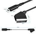 Miniatyrbilde 2 av 6: Scart til HDMI-konverter, Alt-i-ett Scart til HDMI-adapter, 1080P