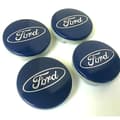 F03 - 54mm 4-pak Centerkapsler Ford Sølv One Size