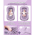Miniatyrbild 4 av 8: Baby Lounger - 3-i-1 Babynest för Nyfödda 0-24 Månader, Andningsbar & Mjuk Baby Nest Säng för Bebis, Portabelt Babynest för Hemma och Resor Purple