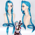 Miniatyrbillede 5 af 6: Hurtig Levering Lol Jinx Cosplay Kostume Uniform Sæt League Of Legend - Perfekte Sko Sko Shoes One Size
