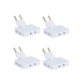 Pikkukuva 2 / 9: Pakkaus 4/2/1 Litteä Monipistorasia 3 Pistorasiaa | CE-merkitty 250V Maadoitettu 16A 4pcs
