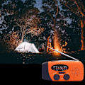 Pikkukuva 5 / 8: Sääradio, aurinkoradio, hätäveivattava itsetoimiva AM/FM-aurinkosääradio LED-taskulampulla, WB-radio akkuvarmennuksella Orange
