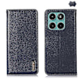 Miniatyrbild 1 av 4: För Motorola Edge 60 Fusion KHAZNEH Nappa Topplager Nötskinn Läder Telefonfodral Blue