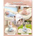 Miniatyrbild 6 av 8: Baby Lounger - 3-i-1 Babynest för Nyfödda 0-24 Månader, Andningsbar & Mjuk Baby Nest Säng för Bebis, Portabelt Babynest för Hemma och Resor Beige