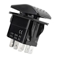 Miniatyrbillede 2 af 5: 12V 20A Spil Ind Spil Ud ON-OFF-ON Vippekontakt 7 Ben LED blå js