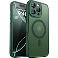 Miniatyrbilde 1 av 6: Magnetisk deksel til iPhone 16 Pro Max med full kamerabeskyttelse [MagSafe-kompatibel] [Transparent matt] Beskyttende telefondeksel, lilla Cl Clear iPhone 14 Pro Max