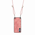 Pikkukuva 3 / 5: Yhteensopiva Samsung Galaxy A16 5G A16 4G -kotelon kanssa Retro-kuvioitu nahkapäällysteinen PC+TPU-puhelinkotelo ripustusnarulla R Multicolor Pink