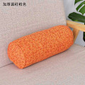 Miniatyrbilde 2 av 9: Lang Innepute Rund Kroppspute Rektangulær Sovepute Imitert Bomulls Linpute Hjem Soverom Interiør Dekor Orange 15x15x60cm
