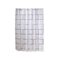 Miniatyrbillede 4 af 9: Badeværelsesforhæng Vandtæt Badeforhæng PEVA Moderne Geometrisk Ternet Mønster Bondehus Hjem Dekoration Gennemskinnelig shower curtain 150x180cm