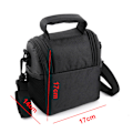 Miniatyrbillede 2 af 5: Blødt polstret kamerataske/etui i medium størrelse til Nikon, Canon, Sony, Pentax, Olympus Panasonic, Samsung og mange flere