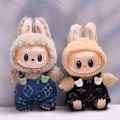 Pikkukuva 3 / 7: /NC/17cm Labubu Ylellinen Vaatesetti Macaron, Paitsi Nukkeja, Sopii Labubu Sukupolville 1 ja 2 Brown shoes