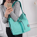 Miniatyrbillede 4 af 5: 3 i 1 Dame Tasker Multifunktionel Rygsæk Skuldertaske Nylonstof Tote Genanvendelig Indkøbstaske Dame Rejsetaske Crossbody Taske sea blue