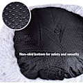 Miniatyrbillede 8 af 10: Queta Katteseng, Smuk Kæledyrsseng, Lille Hundeseng Kæledyrsseng Plys Blød Rund Katteseng (50cm) Ternet sort Checkered black Diameter 50 cm