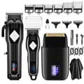 Professional Hair Clipper Beard Trimmer Set Black Black 1150