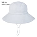 Miniatyrbild 2 av 9: Sommar Baby Solhatt Barn Utomhus Nacke Öron Skydd Anti UV-skydd Strandhattar Pojke Flicka Badhattar För 0-8 År White (for 0-3 years)