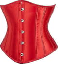 Bustier Korset Under Bryst Kvinder Red 6XL