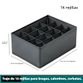 Miniatyrbild 2 av 6: Lådinsats Underklädesförvaring Strumpor Och BH Byxor Förvaringslåda Skåp Lådinsats För Kläder Slipsar Garderobskläder 16A Grids