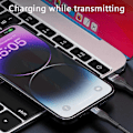 Pikkukuva 3 / 5: YESIDO CA121L Punottu USB-lataus- ja datakaapeli USB–Lightning-kaapeli iPhone- ja iPad-laitteille