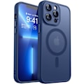 Miniatyrbilde 1 av 7: Magnetisk deksel for iPhone 16 Pro Max med full kamerabeskyttelse [Kompatibel med MagSafe] [Transparent matt] Beskyttende telefondeksel, Dyp Blå-Lilla Deep Blue iPhone 13 Pro