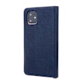 Miniatyrbillede 3 af 5: CMAI2 Litchi Korn Auto-absorberende Læder Wallet Cover til iPhone 11 6.1 tommer (2019) - Sort Dark Blue