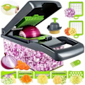 Miniatyrbilde 2 av 4: 14/16 i 1 Multifunksjonell Grønnsakskutter Håndtak Matrist Grønnsakskutter Grønnsak Slir Dir Kutt Kjøkkenartikler cocina 14 in 1 grey1
