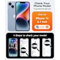 Miniatyrbilde 2 av 7: Magnetisk deksel til iPhone 16 Pro Max med full kamerabeskyttelse [Kompatibel med MagSafe] [Transparent matt] Beskyttende telefondeksel, Lilla Svart Black iPhone 14