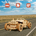 Pikkukuva 2 / 7: Rakennettavat automallit, 3D-puupalapelit aikuisille ja teini-ikäisille, DIY mekaaniset automallien rakennussarjat, paras lahja lapsille - Grand Prix -auto