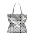 Miniatyrbillede 1 af 5: Ny Lysende Taske Kvinder Geometri Diamant Foldbar Tote Skuldertaske Almindelig Foldbar Håndtaske Damepung, 1 stk-Grå