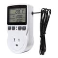 Digital temperaturregulator stikkontakt EU-stik termostat med timer switch sensor sonde varme køling [DB] US