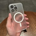 Miniatyrbild 1 av 6: Ultratunt Matt Trådlöst Laddningsskal för iPhone 15 14 13 12 Pro Max Matt Transparent Hårt Magnetiskt Skal för Magsafe Clea Clear For iPhone 15