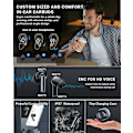 Pikkukuva 7 / 9: X500 Langattomat Bluetooth-kuulokkeet - 30 tuntia C4U® ANC ENC BT 5.3 Black Svart