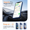 Miniatyrbilde 5 av 7: Magnetisk deksel for iPhone 16 Pro Max med full kamerabeskyttelse [Kompatibel med MagSafe] [Transparent matt] Beskyttende telefondeksel, Dyp Blå-Lilla Deep Blue iPhone 13
