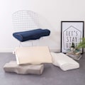 Miniatyrbild 6 av 8: Memory Foam Kudde 50*30CM För Nackskydd Fjärilsformad Kudde Långsam Återhämtning Sovkuddar Avslappnar Halsryggen White 50x30cm