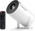 2026 HY300 Pro Smart Android 14 HD-projektor med appar, WiFi och Bluetooth Vit white