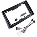 Miniatyrbillede 3 af 5: 9 tommer bilradio panel til Navara D40 2006-2012 instrumentbræt kit installationsramme fascia konsolramme adapter