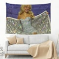 Miniatyrbild 3 av 7: WUGXCOLL Sabrina Carpenter Collage Tapestry Väggbonad College Sovsal Väggkonst Flagga Party Dekoration Banner Bakgrund Heminredning Sovrum Och Li Color3 60x40in
