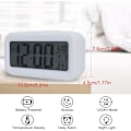 Miniatyrbillede 4 af 9: digitalt vækkeur, smart natlys, LCD-ure, sort, blå, hvid, pink, 24 timers forsendelse, Blue