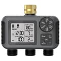 3-udløbs automatisk vandtimer Havevandingssystem Digital havesprinklerprogrammeringsværktøj Dark gray