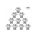40mm Handle Knobs Transparent Diamond Crystal Glass Doors Cabinet Drawer Wardrobe Decoration 10pcs/Set Transparent