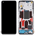 Miniatyrbilde 1 av 5: For Oppo Reno5 5G/Find X3 Lite Grad C LCD-skjerm og Digitizer-enhet + Ramme Del
